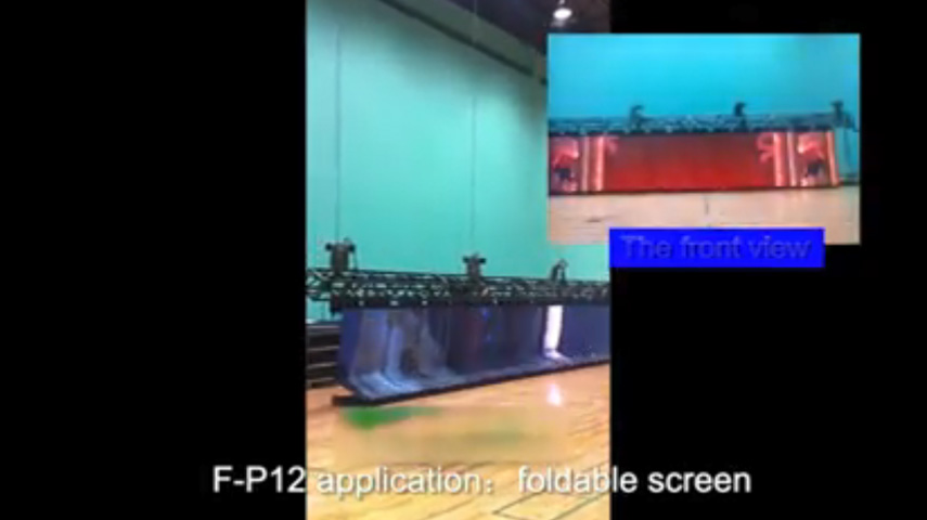 Guangzhou Liwan Gymnasium P12 pantalla Led plegable