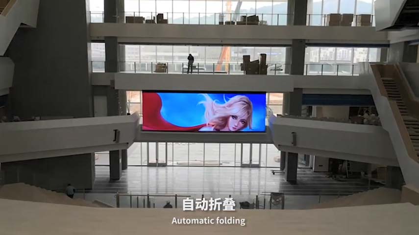 Pantalla LED de vídeo de la escuela de idiomas extranjeros en Wenzhou, Zhejiang