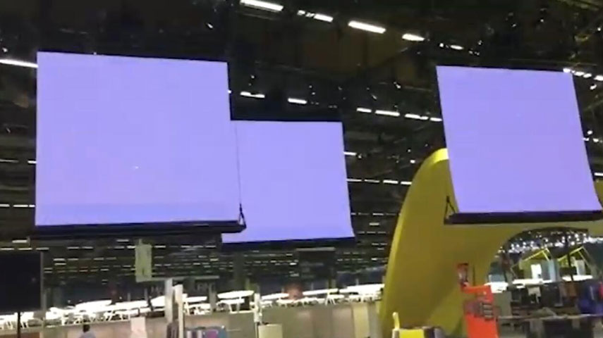 Sistema automático inteligente colgante pantalla LED Video Show